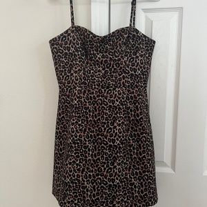 French Connection Cheetah Print Mini Dress